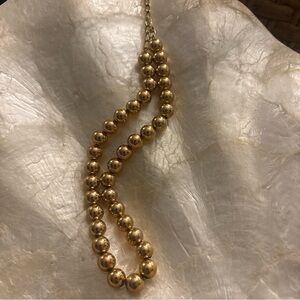 Elegant Gold Beaded Necklace